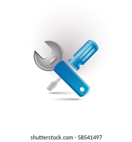 blue tool icon