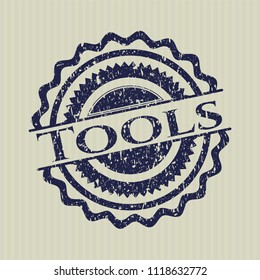 Blue Tools distressed rubber grunge seal