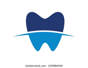 Blue Tooth Logo Design with Modern and Clean Aesthetic Representing Dental or Oral Care Services