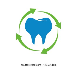 blue tooth teeth dent dentist dental image vector icon