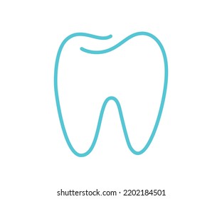 Blue tooth vector logo icon. Dentistry symbol. Medical sign. Dentalhealth. Clean White and healthy. Dental care. Medical care Logo template.