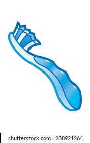 Blue toothbrush