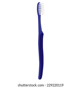 Blue toothbrush, toothbrush vector, toiletries, toothbrush isolated