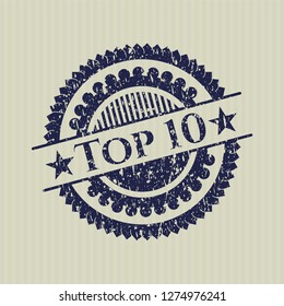 Blue Top 10 rubber texture