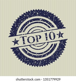 Blue Top 10 rubber texture