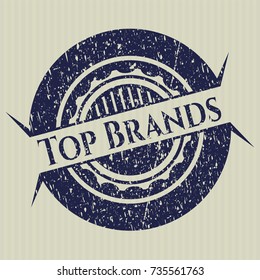Blue Top Brands distress rubber grunge texture seal