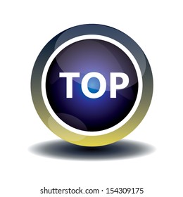 blue top button design. vector illustration