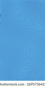 Modelo topográfico azul del contorno, fondo ondulado abstracto de la línea con las curvas geográficas lisas, diseño mínimo para el cartel, el Anuncio, el Fondo de pantalla, o el diseño gráfico digital