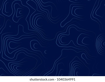blue topographic map illustration design