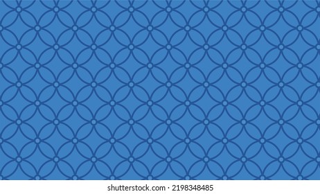 Blue Traditional Japanese Pattern Background (Star Cloisonne)