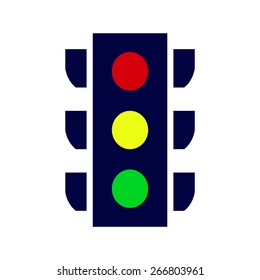 blue Traffic light signal 