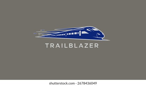A blue train, stylized as a logo, with the word TRAILBLAZER written below it.