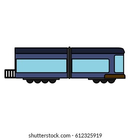 blue train wagon rail