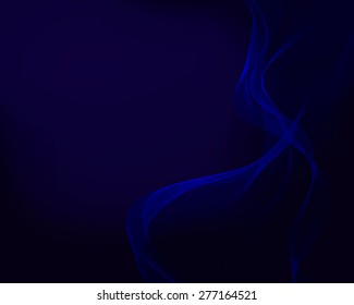 blue transparent airy vector smoke