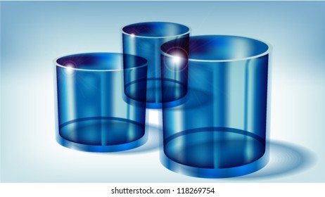 Blue Transparent Glasses