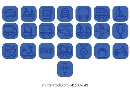 blue transport icon
