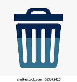 Blue Trash icon