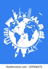 blue Travel background