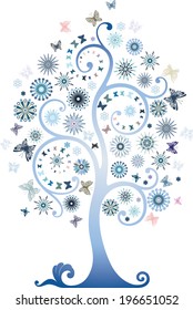 Blue tree