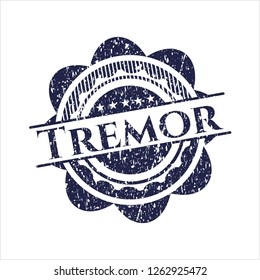 Blue Tremor rubber grunge texture stamp