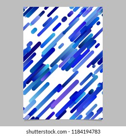 Blue trendy diagonal gradient stripe pattern poster background template design