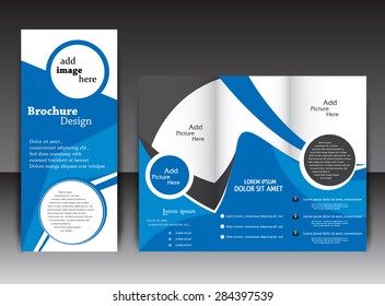 Blue Tri Fold Brochure