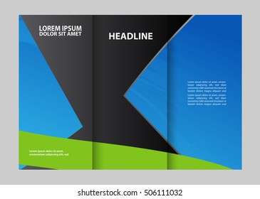 Blue Tri Fold Brochure
