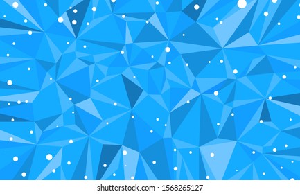 blue triangle abstract background Christmas and New year. Comic cartoon pop art retro vector illustration drawing