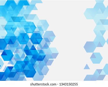 Blue triangle abstract background design. square geometric texture background Can be adapt to Brochure, Annual Report, Magazine, Poster, Corporate Presentation, Portfolio, Flyer, Banner, Web.