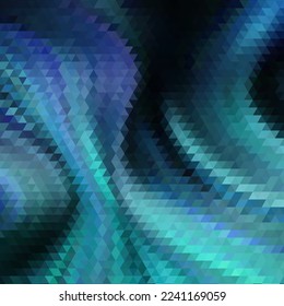 Blue triangle abstract background. Vector pattern of geometric shapes
