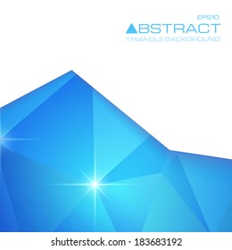 blue triangle background
