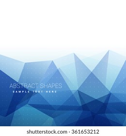 blue triangle background