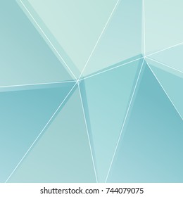 Blue triangle background. Vector abstract background of the blue triangles