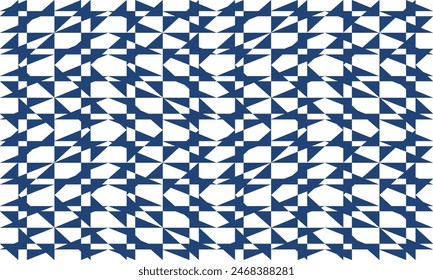 triángulo azul, trabajo de parche difuso del diamante en el patrón de repetición del fondo blanco, diseño de estilo de Imagen completa sin costuras para la impresión de la tela o el Fondo de pantalla o la pantalla de pintura de la camiseta, patrón abstracto