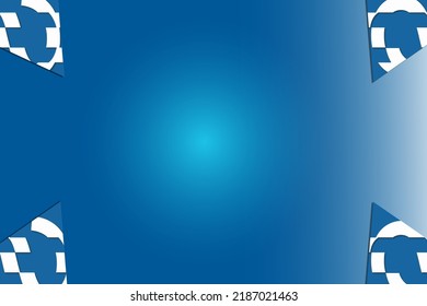 blue triangle geometric gradient background with white inside design