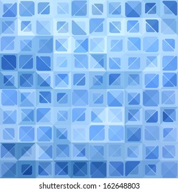 Blue Triangle Geometrical Background, Abstract Pattern. Vector Illustration EPS10