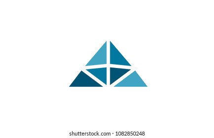 Blue Triangle Logo Stock Vector (Royalty Free) 1082850248