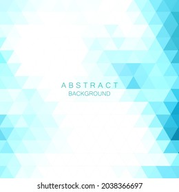 Blue triangle mosaic, abstract background, Creative design templates