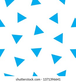 Blue triangle pattern