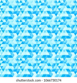 Blue Triangle Pattern Abstract Vector Background