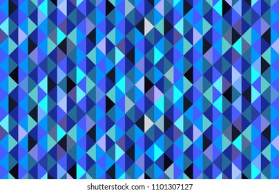Blue triangle pattern colorful variety abstract background vector
