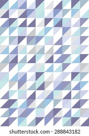 Blue triangle pattern vector background