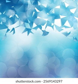 Blue Triangle Polygonal Background Vector