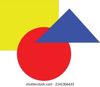 
blue triangle red circle yellow square