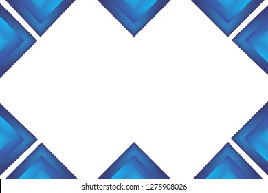 Blue triangle vector background - Vector