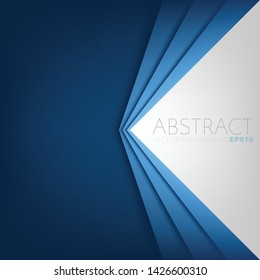 Blue triangle vector background with black space for background design