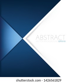 Blue triangle vector background copy space for design