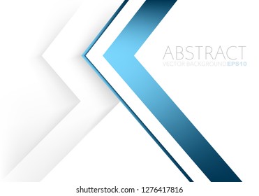 Blue triangle vector background overlap layer on white space for text and background design