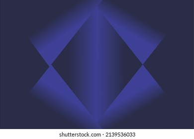 Blue triangle vector background with paper layer gradient color overlapping space for text and message designs. a modern and clean background, texture, pattern or overlay. Vector illustration.