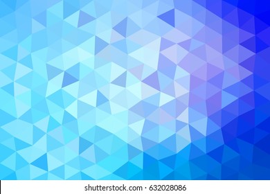 Blue triangles abstract background vector